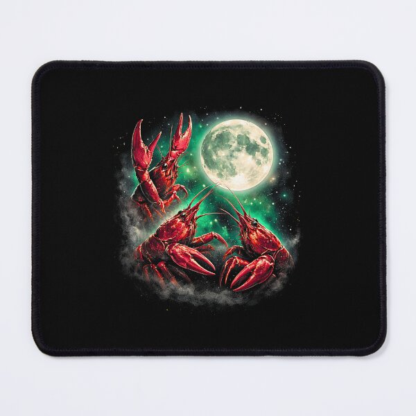 Item preview, Crawfish Howling to The Moon Vintage 90s Retro Crawfish Graphic designed and sold by FerminVigo.