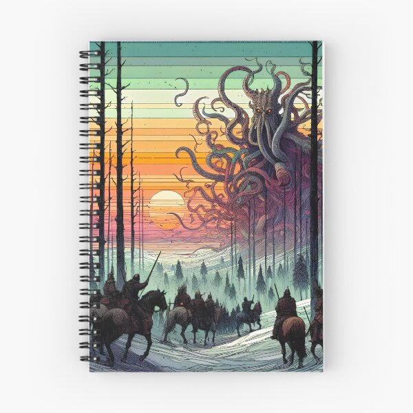 Item preview, The Hunt for Grendel’s Mother | Lovecraftian Beowulf Wall Art designed and sold by Stoneflower-Art.