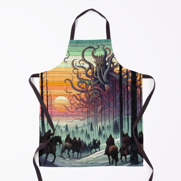 Item preview, The Hunt for Grendel’s Mother | Lovecraftian Beowulf Wall Art designed and sold by Stoneflower-Art.