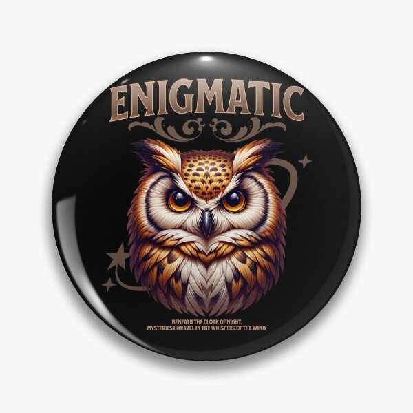 Item preview, enigmatic owl designed and sold by wildforcedesign.