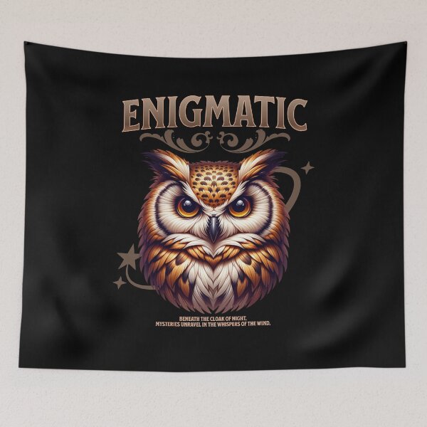 Item preview, enigmatic owl designed and sold by wildforcedesign.