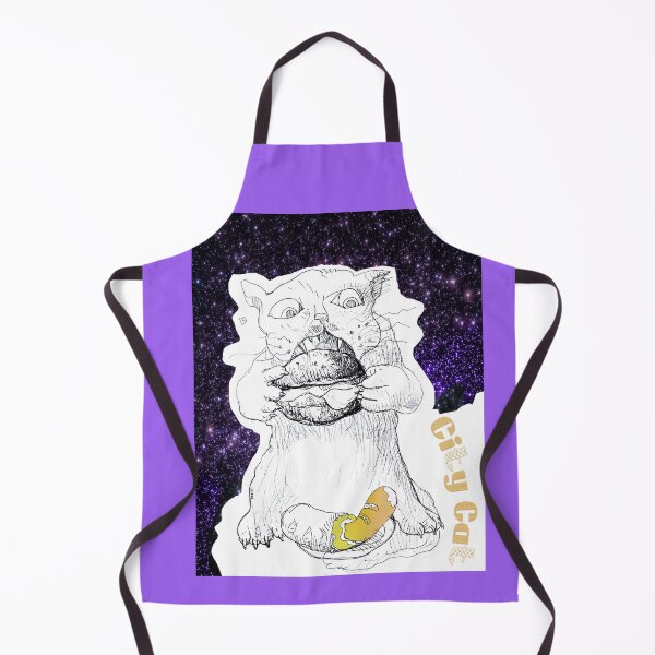 Item preview, City Cat Night Out For A Hamburger (Original Drawing by ACCI) designed and sold by VanyssaGraphics.