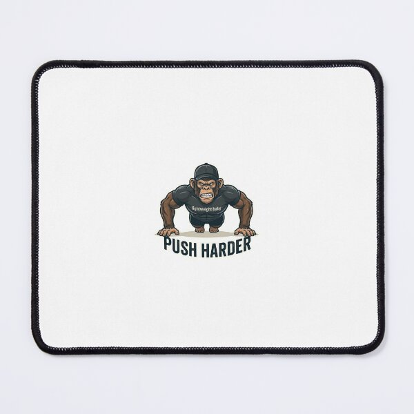 Item preview, Push Harder Monkey Sticker | Workout Motivation Meme | Gym Cartoon Design designed and sold by Newkidshub.