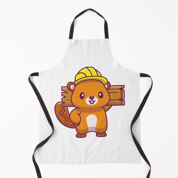 Item preview, Cute Beaver Construction Worker with Hard Hat designed and sold by zchikar.