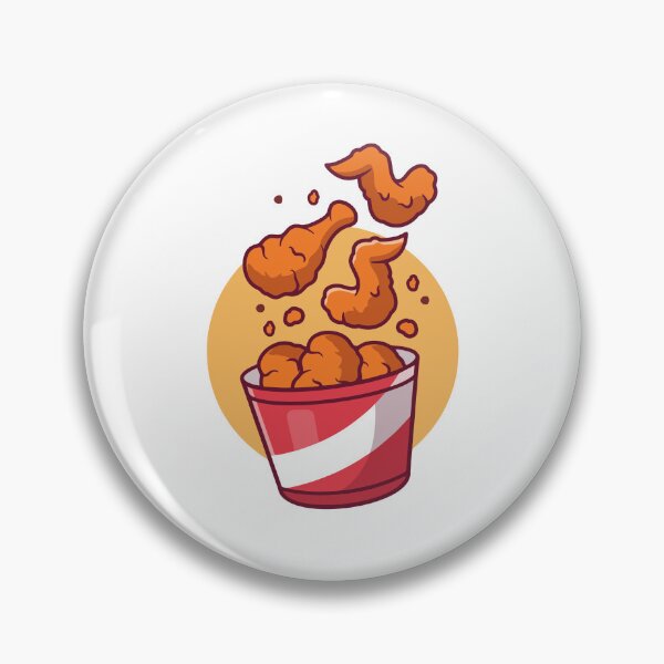 Item preview, Delicious Fried Chicken Bucket Cartoon Illustration designed and sold by zchikar.