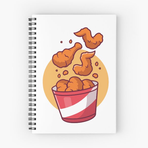 Item preview, Delicious Fried Chicken Bucket Cartoon Illustration designed and sold by zchikar.