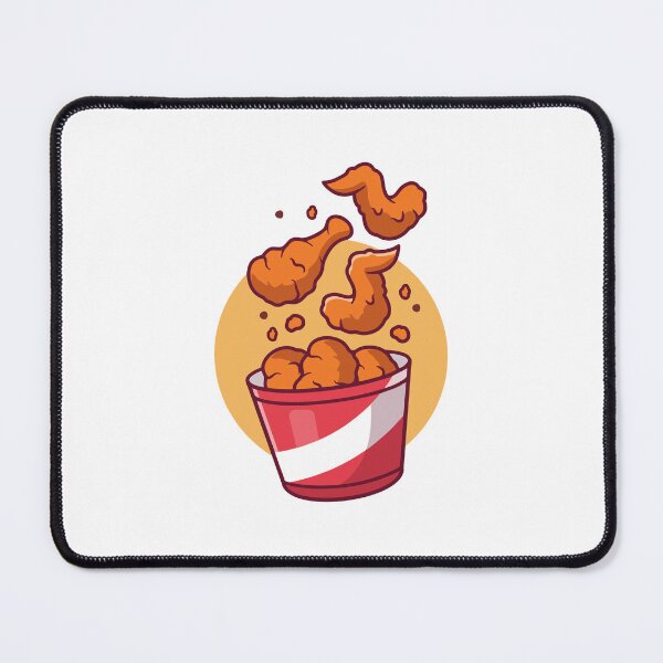 Item preview, Delicious Fried Chicken Bucket Cartoon Illustration designed and sold by zchikar.