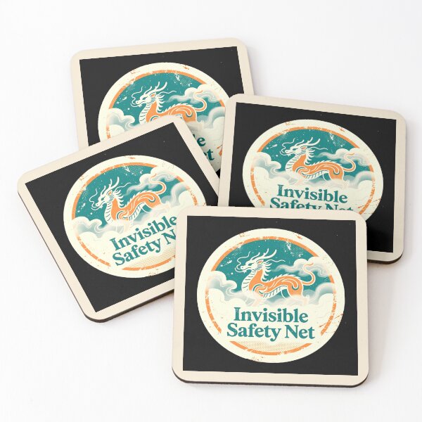 Item preview, Dad's Invisible Safety Net Retro Badge designed and sold by Arte-Excellency.