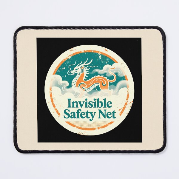 Item preview, Dad's Invisible Safety Net Retro Badge designed and sold by Arte-Excellency.