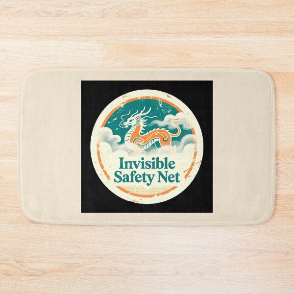 Item preview, Dad's Invisible Safety Net Retro Badge designed and sold by Arte-Excellency.