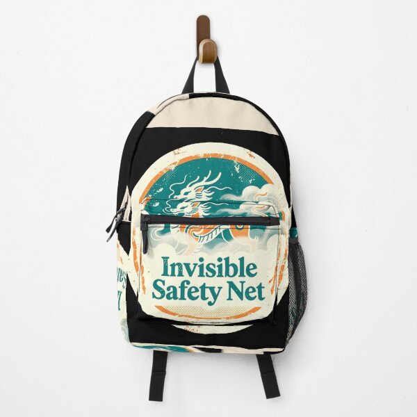 Item preview, Dad's Invisible Safety Net Retro Badge designed and sold by Arte-Excellency.