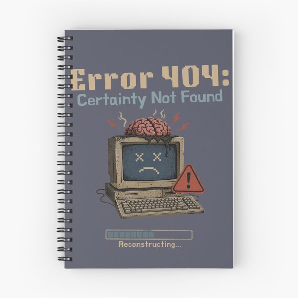 Item preview, Error 404 Certainty Not Found - Retro Tech Existential Humor designed and sold by Alt Christian.