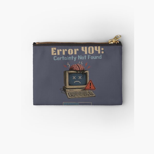 Item preview, Error 404 Certainty Not Found - Retro Tech Existential Humor designed and sold by Alt Christian.