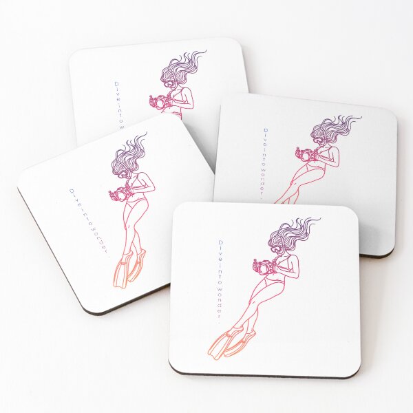 Item preview, Dive Into Wonder – Minimalist Diver in a Color Gradient designed and sold by Herzbaumatelier.