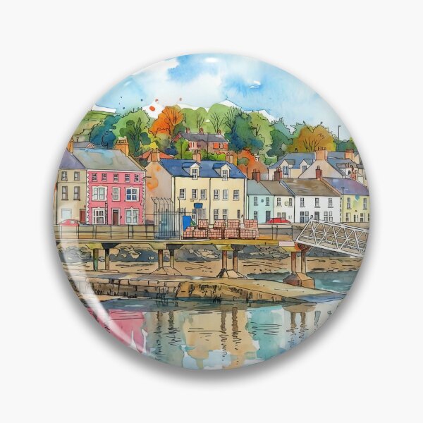 Item preview, Watercolour style painting of Portaferry, Co Down, Northern Ireland. designed and sold by davidelder.