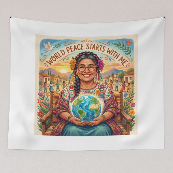 Item preview, AI Art - World Peace Starts with Me designed and sold by Whimsyful Designs.