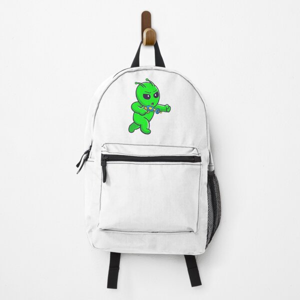 Item preview, Funny Green Alien with Space Ray Gun designed and sold by zchikar.