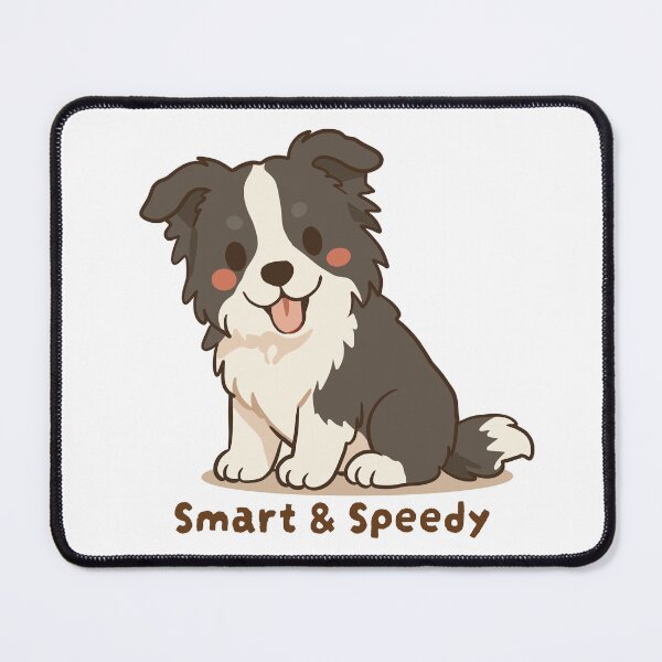 Item preview, Border Collie Smart And Speedy Cute Kawaii Puppy designed and sold by MJ ART.