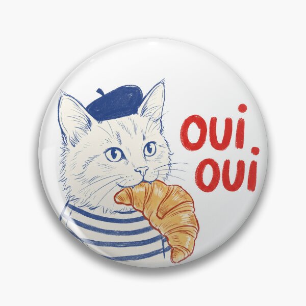 Item preview, A Cat eating a croissant (she may be frensh!!) designed and sold by shellle in the ocean.