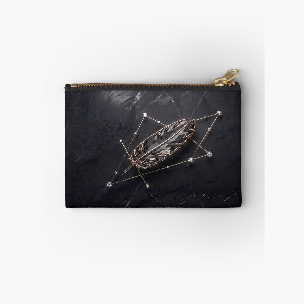 Item preview, CRYSTAL GALAXY: Rose Gold & Smoked Quartz Feather Art designed and sold by Nafas Wing.