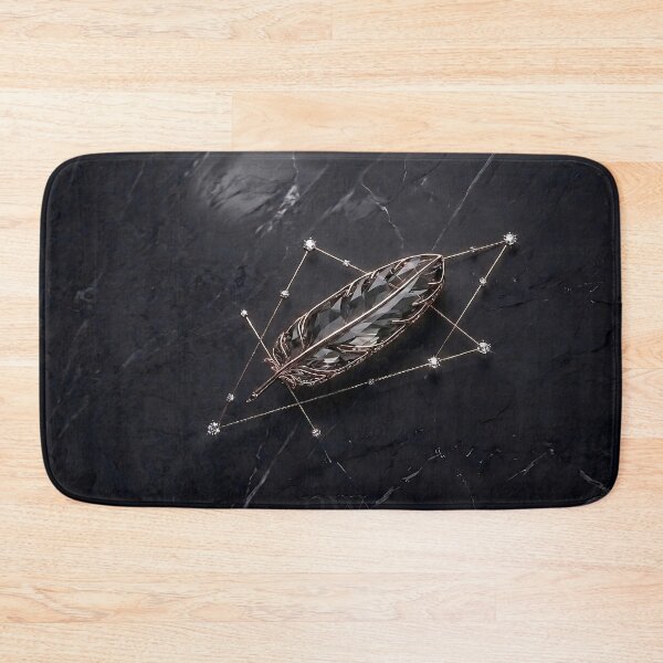 Item preview, CRYSTAL GALAXY: Rose Gold & Smoked Quartz Feather Art designed and sold by Nafas Wing.