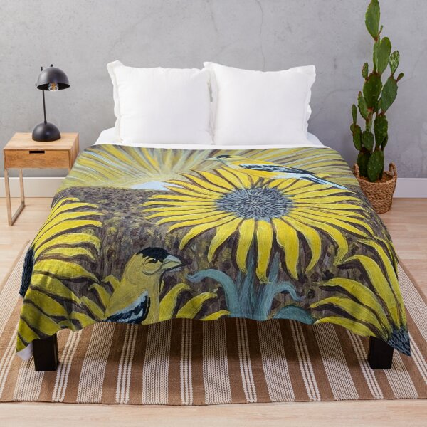 Item preview, Goldfinches in the sunflower field  designed and sold by Matt Starr Fine Art .