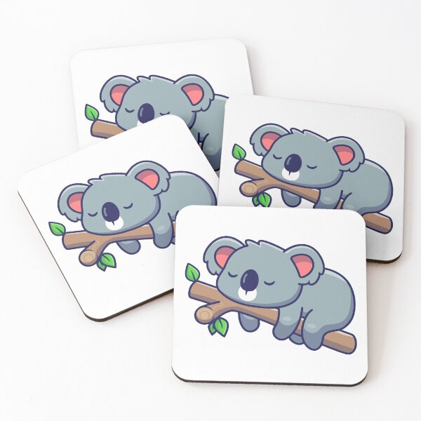 Item preview, Cute Koala Sleeping on Tree Branch Cartoon designed and sold by zchikar.