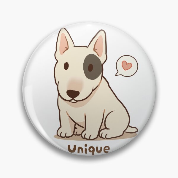 Item preview,  Bull Terrier Unique Cute Kawaii Puppy Sticker designed and sold by MJ ART.