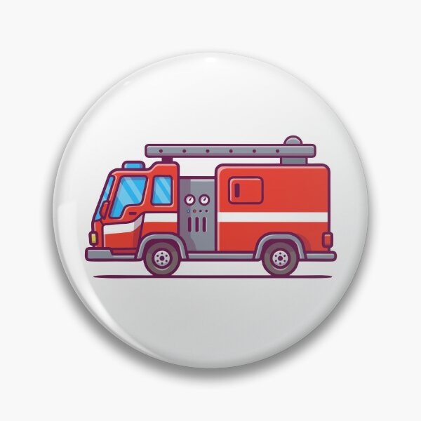 Item preview, Red Fire Truck Engine Emergency Vehicle Illustration designed and sold by zchikar.