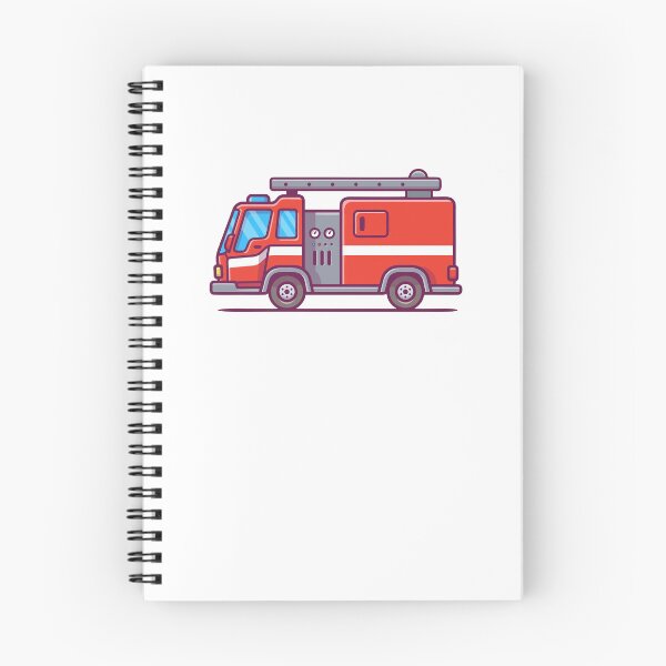 Item preview, Red Fire Truck Engine Emergency Vehicle Illustration designed and sold by zchikar.
