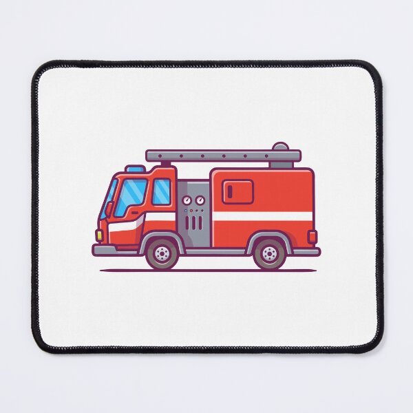 Item preview, Red Fire Truck Engine Emergency Vehicle Illustration designed and sold by zchikar.