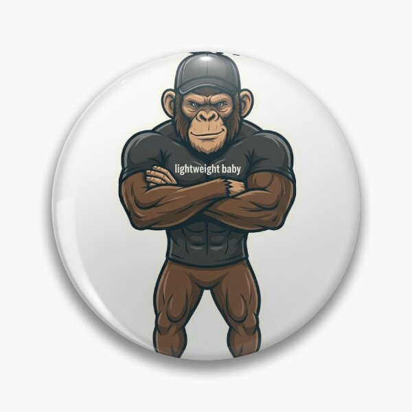 Item preview, Stay Strong Monkey Sticker | Fitness Motivation Meme | Gym Trainer Cartoon designed and sold by Newkidshub.