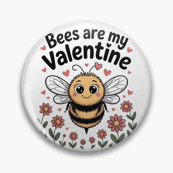 Item preview, Bees Are My Valentine – Cute Bumble Bee Pollinator Earth Lover T-Shirt designed and sold by proearth2022.