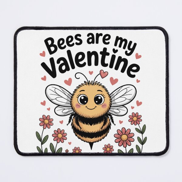 Item preview, Bees Are My Valentine – Cute Bumble Bee Pollinator Earth Lover T-Shirt designed and sold by proearth2022.