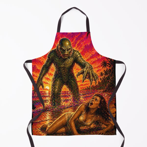 Item preview, The Creature Attacks Victim on The Beach designed and sold by judgehydrogen.