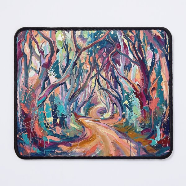 Item preview, Abstract Dark Hedges Northern Ireland Painting designed and sold by Printpix.