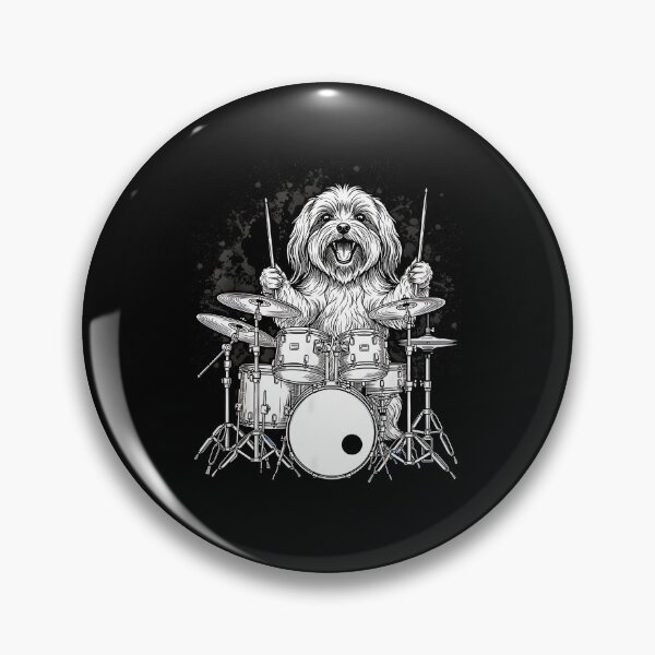 Item preview, Cute Maltese Playing Drums Funny Music Dog Drummer Graphic designed and sold by FerminVigo.