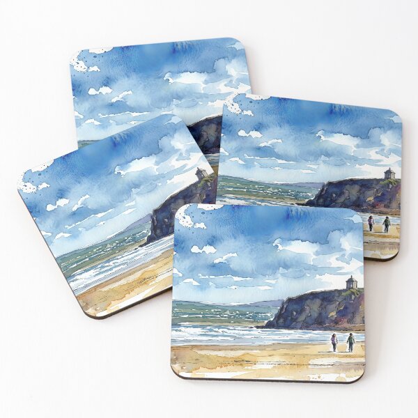 Item preview, Watercolour Painting of Benone Beach, Co Londonderry, Northern Ireland. designed and sold by davidelder.