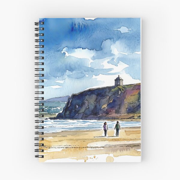 Item preview, Watercolour Painting of Benone Beach, Co Londonderry, Northern Ireland. designed and sold by davidelder.