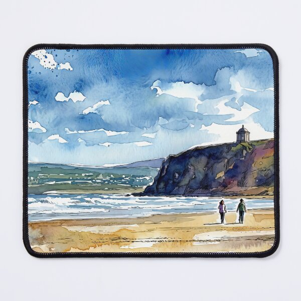 Item preview, Watercolour Painting of Benone Beach, Co Londonderry, Northern Ireland. designed and sold by davidelder.
