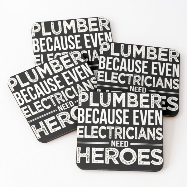 Item preview, Funny Plumber Gift Because Even Electricians Need Heroes designed and sold by haitrieuic96.