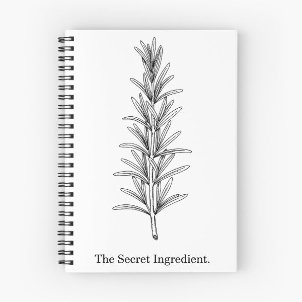 Item preview, Description Shirt Custom Gem Here is the optimized listing data for your new design: Title The Secret Ingredient – Rosemary Herb Illustration Vintage Black and White designed and sold by Fuechse.