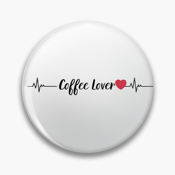 Item preview, Coffee Lover Heartbeat Line Minimalist Design designed and sold by DigitalFlowNest.