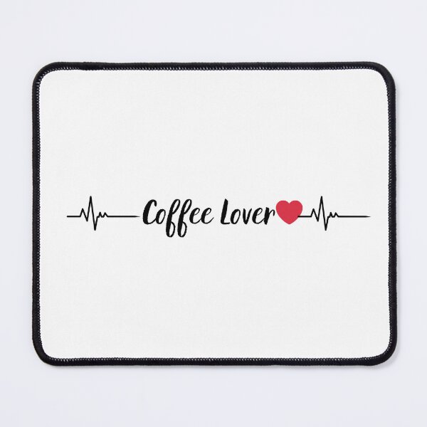 Item preview, Coffee Lover Heartbeat Line Minimalist Design designed and sold by DigitalFlowNest.