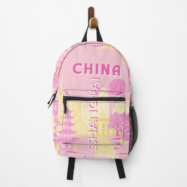 Item preview, Shanghai China Travel Pink Poster designed and sold by Magic Love Art Print.