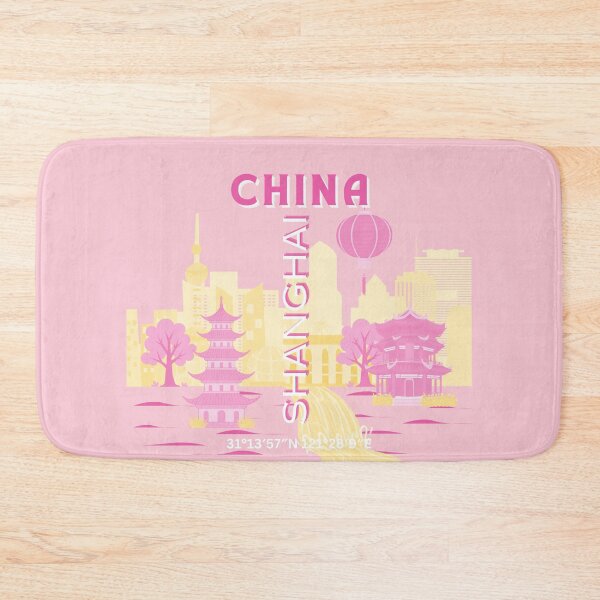 Item preview, Shanghai China Travel Pink Poster designed and sold by Magic Love Art Print.