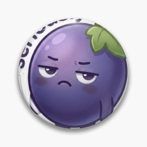 Item preview, Grape “Seriously?” Kawaii Sticker – Reaction Minimal designed and sold by Dakochaaan.