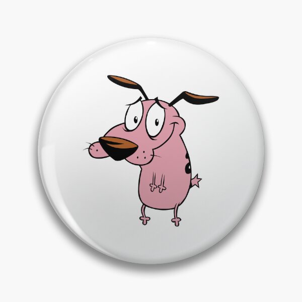 Item preview, Courage the Cowardly Dog Shy Nervous Pose designed and sold by zchikar.