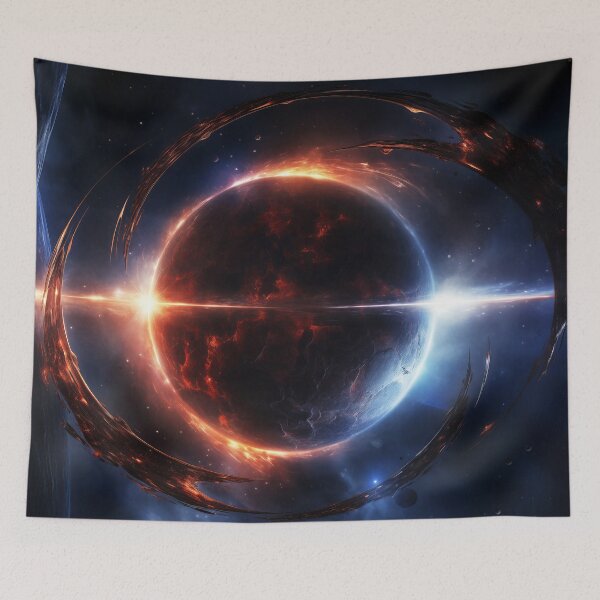 Item preview, Eclipse of Destiny Cosmic Rift Planet Sci-Fi Art for Mens, Kids (2026) designed and sold by lematworks.