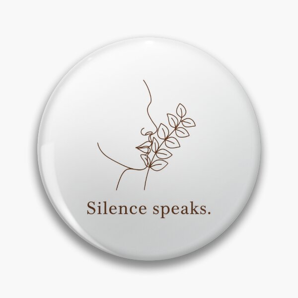 Item preview, Silence Speaks – Minimalist Line Art Face & Leaves designed and sold by Fuechse.